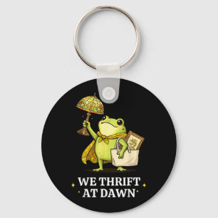 Thrift At Dawn Thrifting Frog Lover Graphic Key Ring