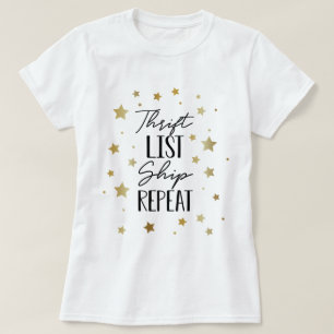 Thrift List Ship Repeat Star Printed T-Shirt