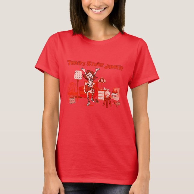 Thrift Store Junkie T-Shirt (Front)