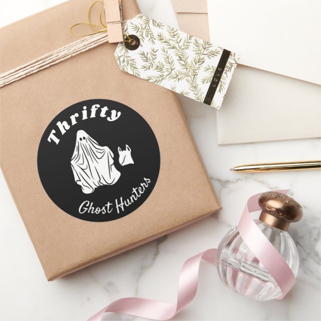 Thrifty Ghost Hunters - Round Stickers (Gifting)