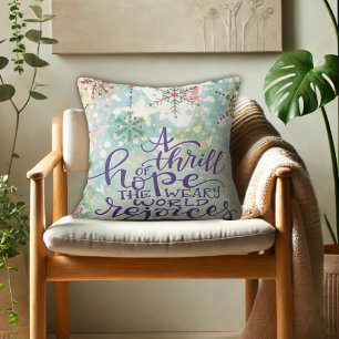 Thrill of Hope Pretty Inspirivity Christmas Cushion