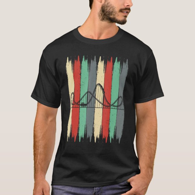 Thrill Seeker Roller Coaster Rollercoaster Amuseme T-Shirt (Front)