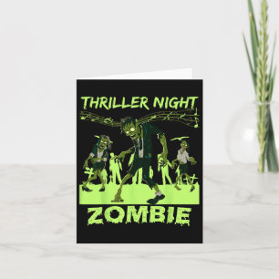 Thriller Night Halloween Dancing Zombie  Card