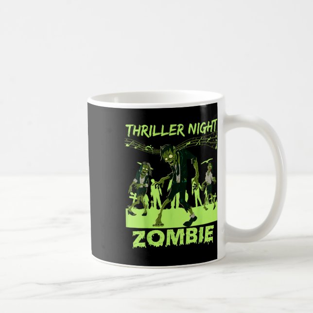 Thriller Night Halloween Dancing Zombie  Coffee Mug (Right)