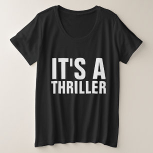 THRILLER T-shirts, Vintage Retro 80s Plus Size T-Shirt
