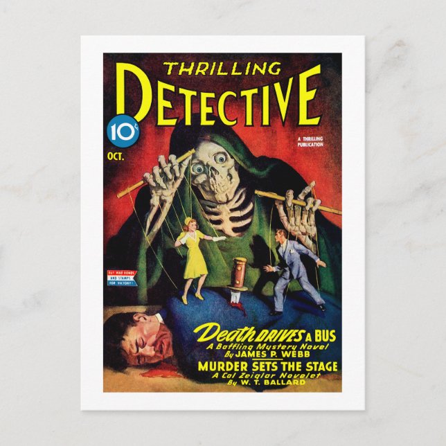 Thrilling Detective (Oct, 1943) Postcard (Front)