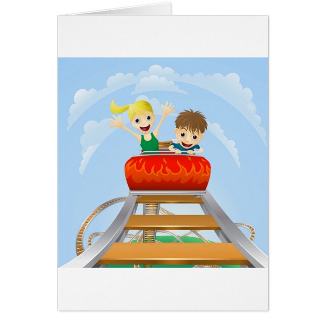 Thrilling roller coaster ride (Front)