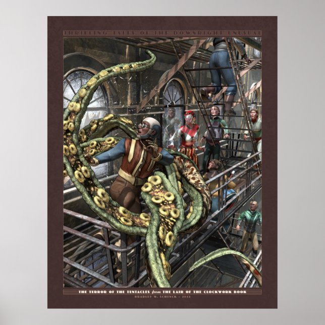 Thrilling Tales: Terror of the Tentacles (22x28") Poster (Front)