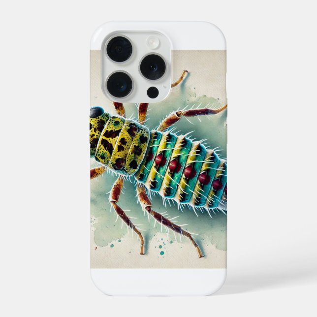 Thrips Insect Top View 260624IREF103 - Watercolor iPhone Case (Back)
