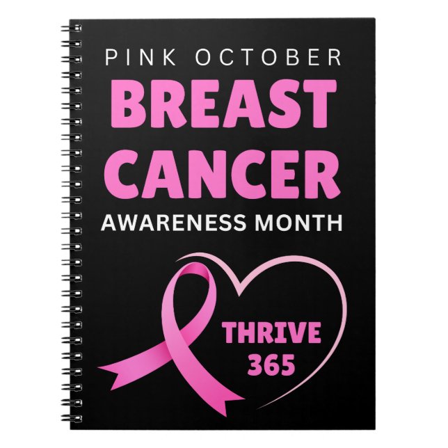 Thrive 365 Breast Cancer Awareness Month 2024  Notebook (Front)