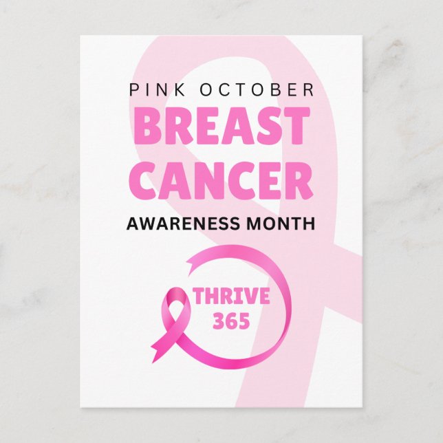 Thrive 365 Breast Cancer Awareness Month 2024  Postcard (Front)