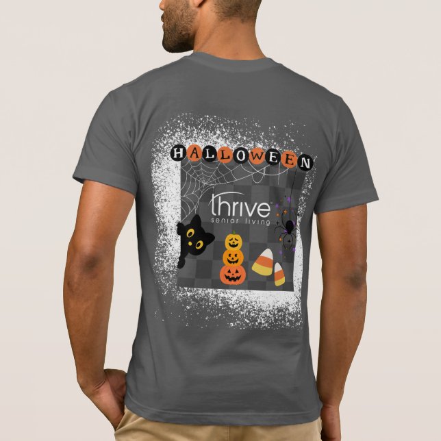 Thrive Chequered Halloween TShirt (Back)