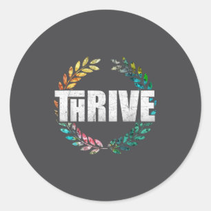 Thrive classic round sticker