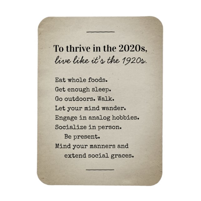 Thrive in 2026 Back to Basics Magnet (Vertical)