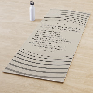 Thrive in 2026 Be Present Yoga Mat