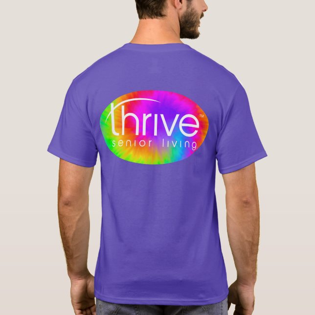 Thrive Tie Dye Logo TShirt (Back)