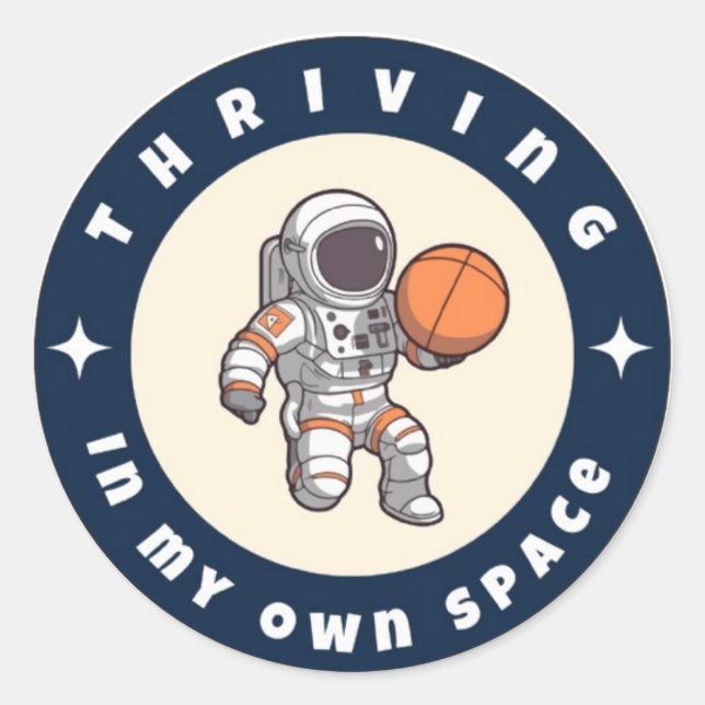 Thriving In My Own Space Sticker (Front)