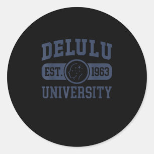 Thriving While Deluluu Classic Round Sticker