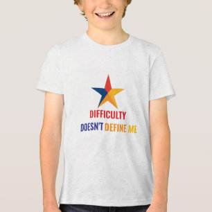 Thriving With ADHD* DIFFICULTY Doesn't Define Me Tri-Blend Shirt