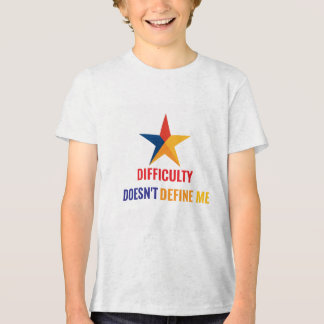  Thriving With ADHD* DIFFICULTY Doesn't Define Me Tri-Blend Shirt