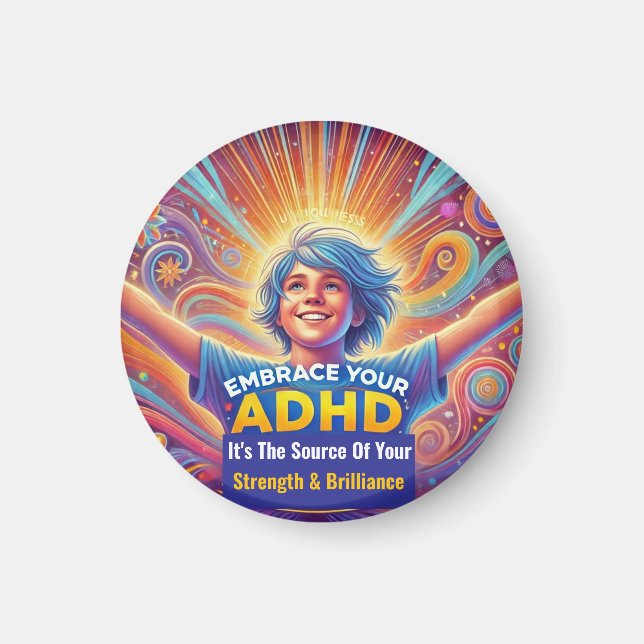Thriving With ADHD* Embrace Your ADHD Magnet (Front)