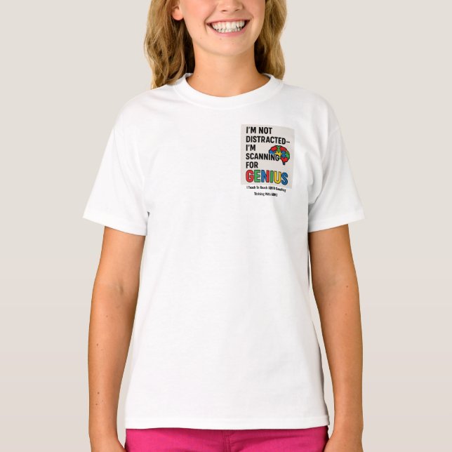 Thriving With ADHD* I Learn Differently T-Shirt (Front)