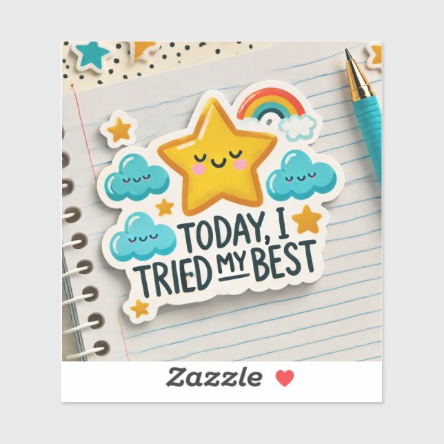  Thriving With ADHD* Today I Tried My Best (Sheet)