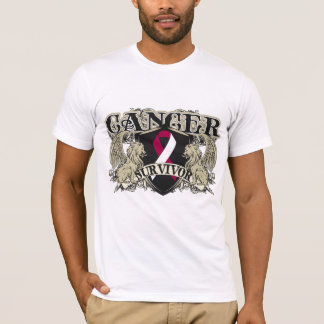 Throat Cancer Survivor Mens Heraldry T-Shirt