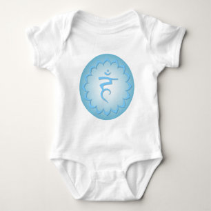 Throat Chakra - Light Blue Baby Bodysuit