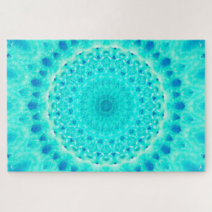 Throat Chakra Mandala Art Jigsaw Puzzle
