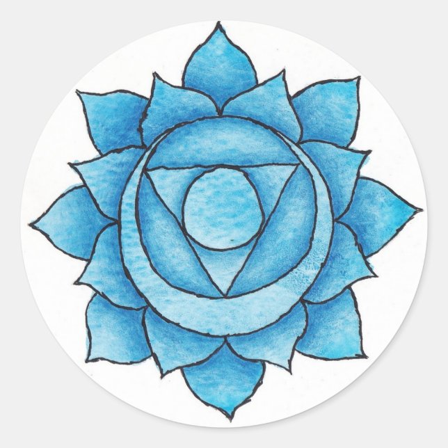 Throat Chakra Sticker (Front)