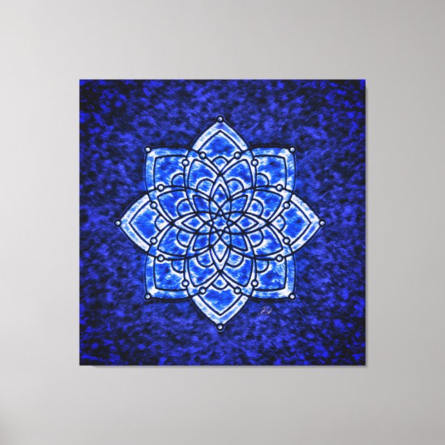 Throat Chakra Vibrational Healing Therapy Canvas Print (Front)