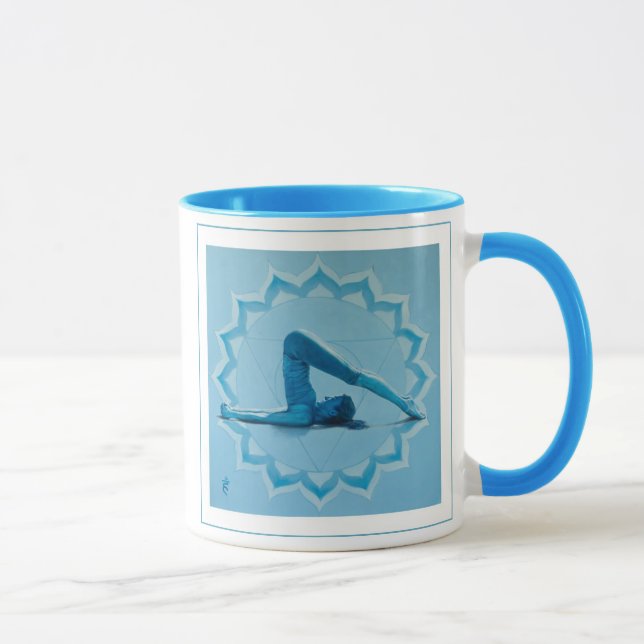Throat Chakra/Yoga Mug (Right)