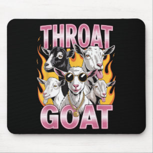 Throat Goat Funny Offensive Adult Graphic Sarcasti Mouse Pad