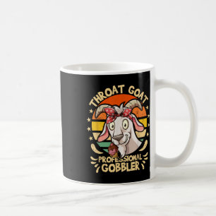 Throat Goat Retro Inappropriate Adult Humour Funny Coffee Mug
