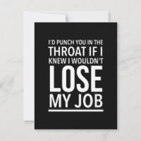 Throat punch funny employee quotes white