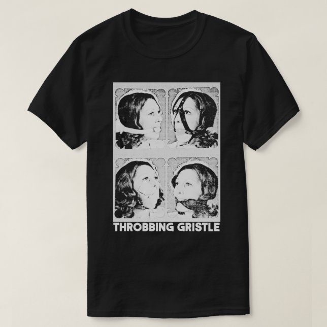 Throbbing Gristle FanArt Punk Design White T-Shirt (Design Front)