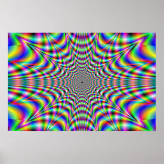 throbbing - optical illusion poster