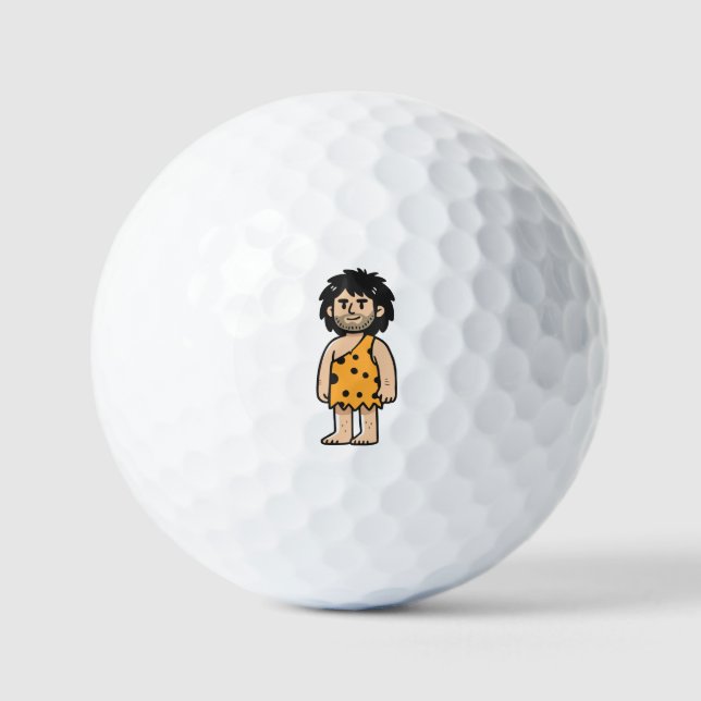 Throk Cave man Golf Balls (Front)