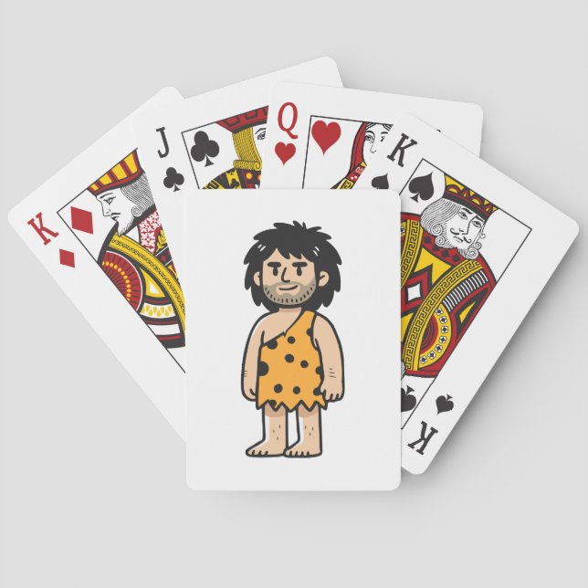 Throk Cave man Playing Cards (Back)