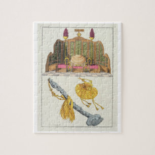 Throne of a Chinese Emperor, Yo-yo sceptre and cap Jigsaw Puzzle