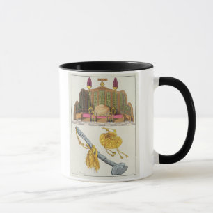 Throne of a Chinese Emperor, Yo-yo sceptre and cap Mug