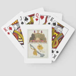 Throne of a Chinese Emperor, Yo-yo sceptre and cap Playing Cards