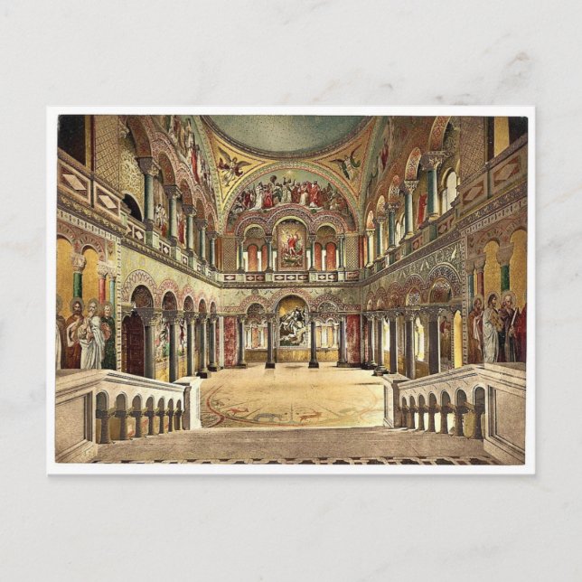 Throne room, Neuschwanstein Castle, Upper Bavaria, Postcard (Front)