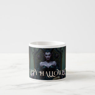 Throned Demon Queen in Candlelight Espresso Cup