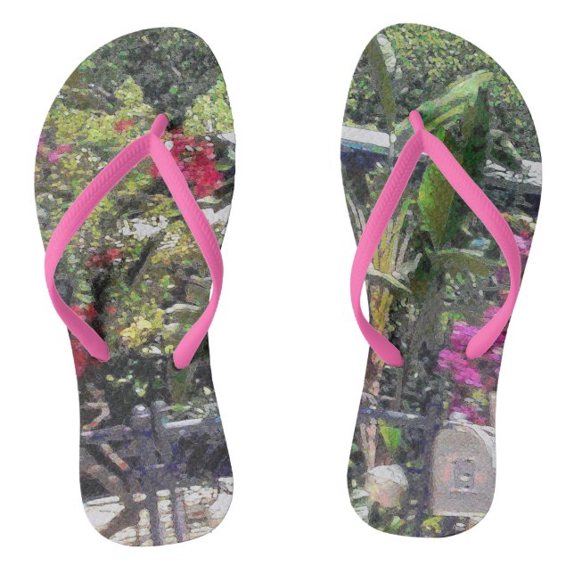 Through a garden gate... jandals (Footbed)