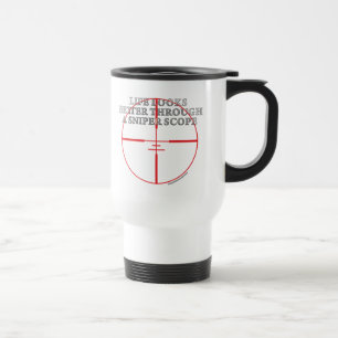 Through a Sniper Scope Travel Mug
