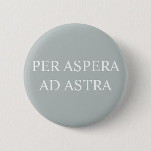 Through Adversity To The Stars Badge - Grey