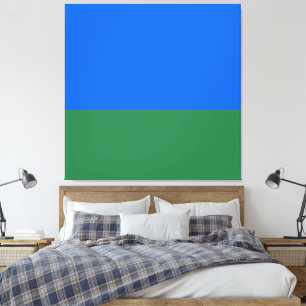 Through Children's Eyes. Blue Green Perfect Day Canvas Print