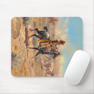 Through the Alkali, 1904 by Charles Marion Russell Mouse Pad
